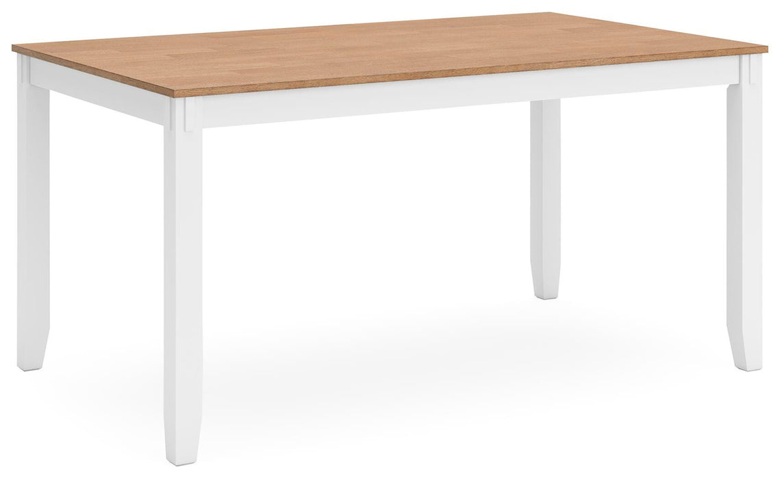 Gesthaven Dining Table with 4 Chairs and Bench (Set of 6) - Valley Furniture (Rohnert Park, CA)