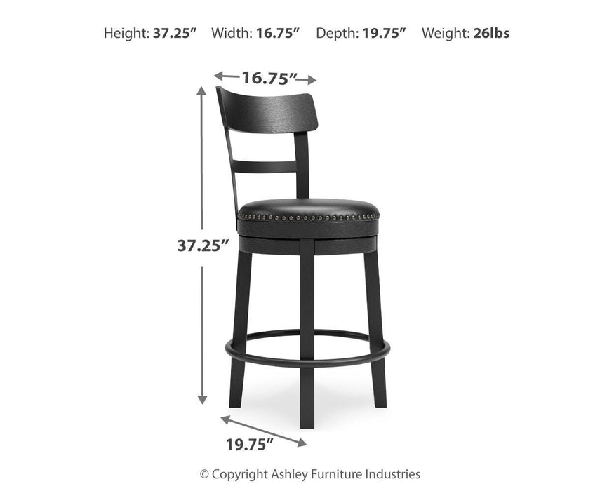 Valebeck Counter Height Bar Stool - Valley Furniture (Rohnert Park, CA)