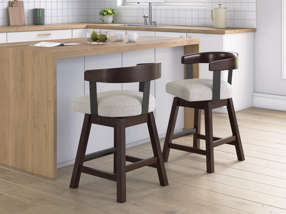 Haddigan Counter Height Barstool (Set of 2) - Valley Furniture (Rohnert Park, CA)