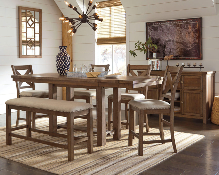 Moriville Counter Height Dining Set - Valley Furniture (Rohnert Park, CA)