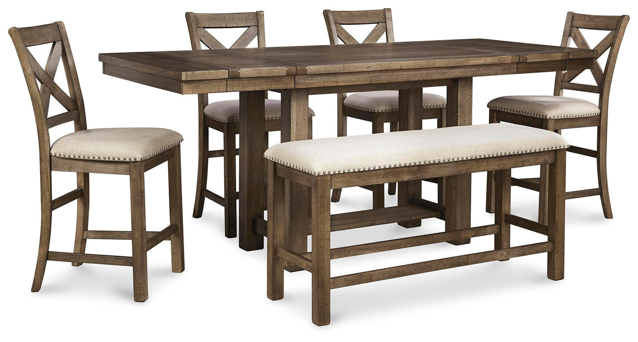 Moriville Counter Height Dining Set - Valley Furniture (Rohnert Park, CA)