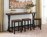Wildenauer Counter Height Dining Table and 3 Barstools Set - Valley Furniture (Rohnert Park, CA)