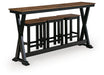 Wildenauer Counter Height Dining Table and 3 Barstools Set - Valley Furniture (Rohnert Park, CA)
