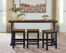 Wildenauer Counter Height Dining Table and 3 Barstools Set - Valley Furniture (Rohnert Park, CA)