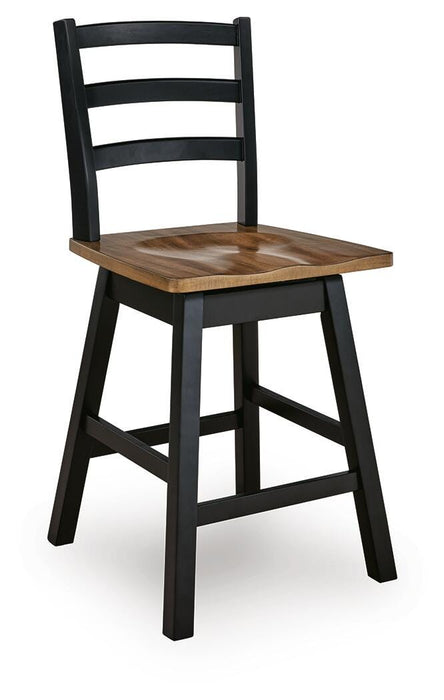 Wildenauer Counter Height Swivel Barstool - Valley Furniture (Rohnert Park, CA)