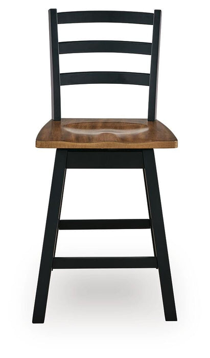 Wildenauer Counter Height Swivel Barstool - Valley Furniture (Rohnert Park, CA)