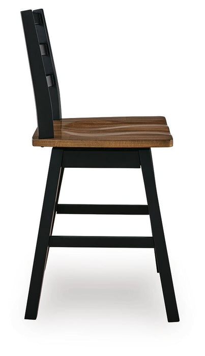 Wildenauer Counter Height Swivel Barstool - Valley Furniture (Rohnert Park, CA)