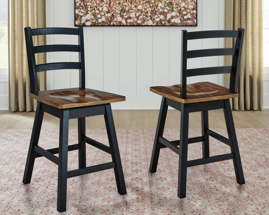 Wildenauer Counter Height Swivel Barstool - Valley Furniture (Rohnert Park, CA)