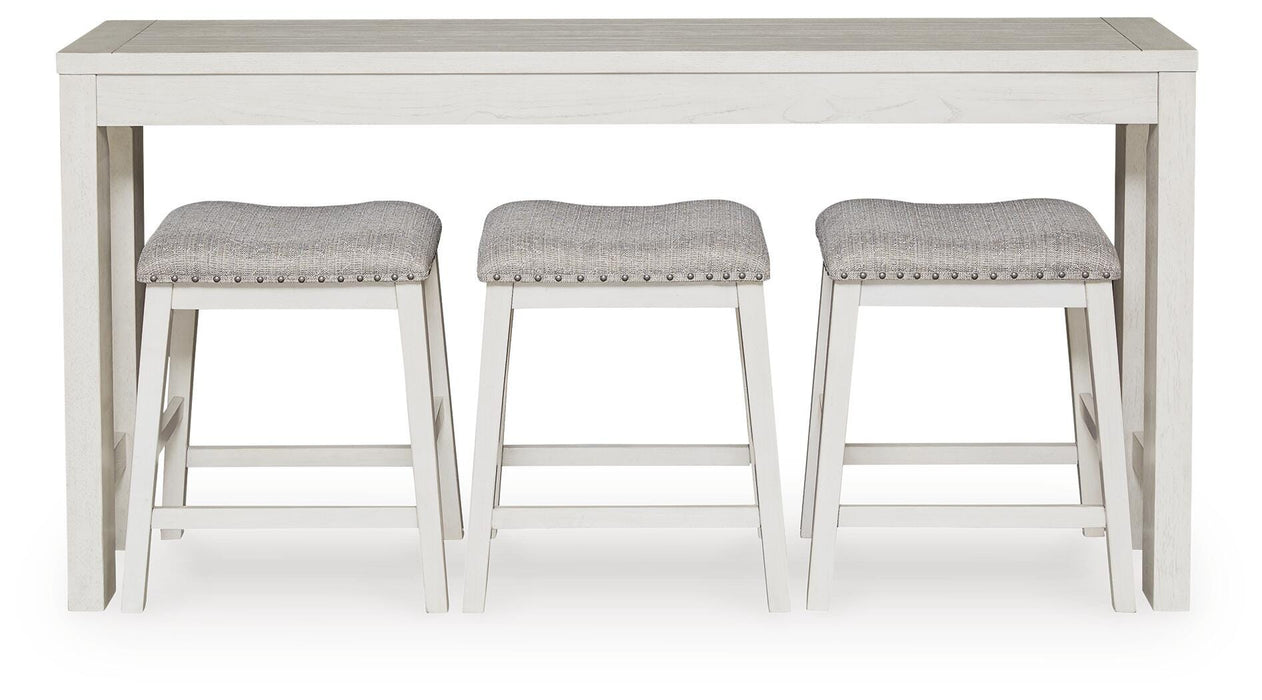 Robbinsdale Counter Height Dining Table and 3 Barstools Set - Valley Furniture (Rohnert Park, CA)