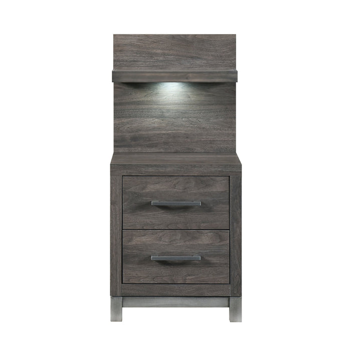Zephyr Night Stand with Wall Panel