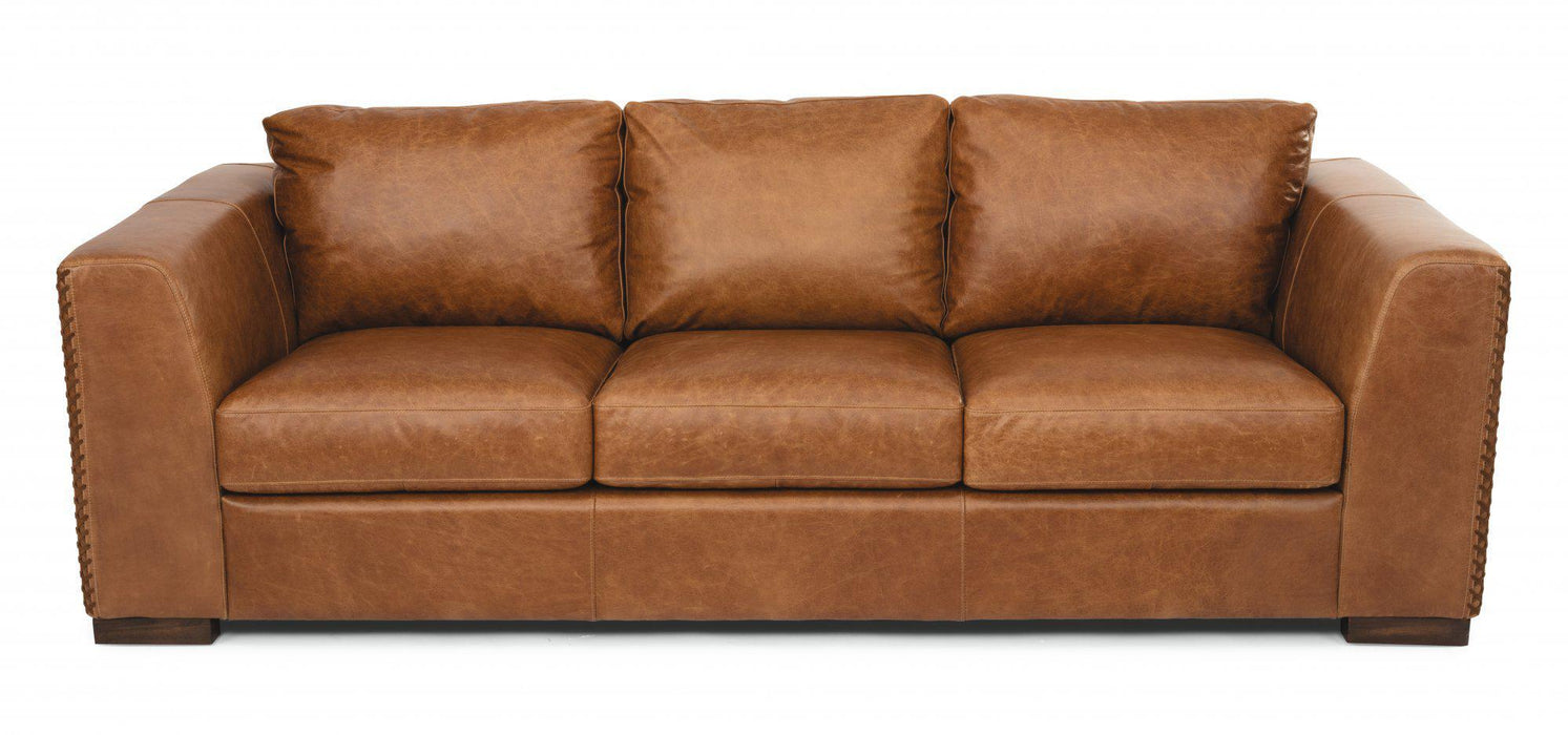 Flexsteel Latitudes Hawkins Leather 3-Cushion Sofa image