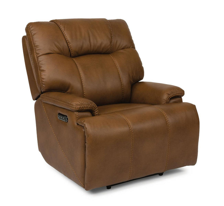 Flexsteel Garrett Power Recliner with Power Headrest and Lumbar image