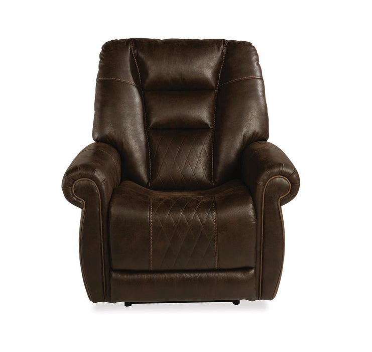 Flexsteel Maverick Power Recliner with Power Headrest and Lumbar