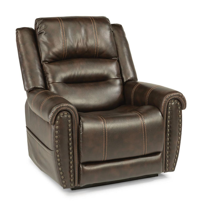 Flexsteel Oscar Power Lift Recliner with Power Headrest and Lumbar