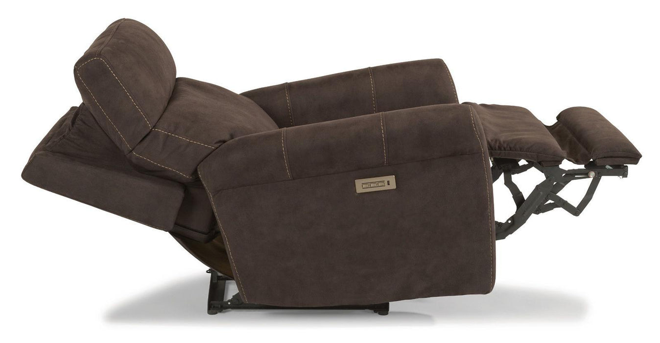 Flexsteel Owen Power Recliner with Power Headrest and Lumbar