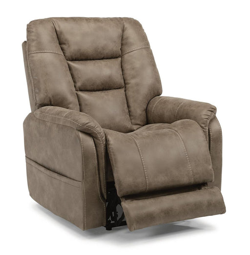 Flexsteel Theo Power Recliner with Power Headrest and Lumbar image