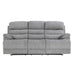 Homelegance Furniture Sherbrook Double Reclining Sofa in Gray image