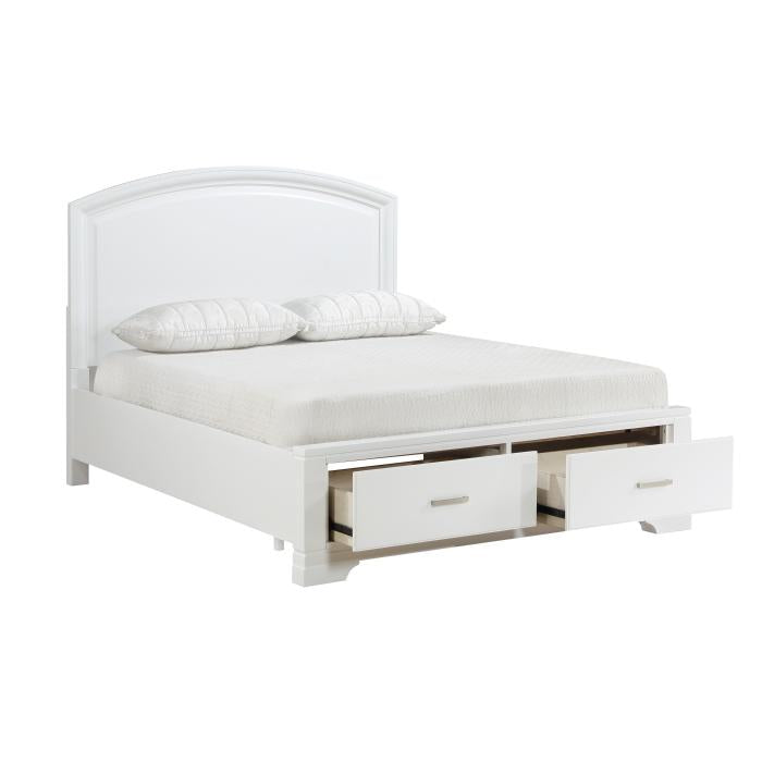 1520WHK-1EK*-Bedroom (3) Eastern King Platform Bed with Footboard Storage