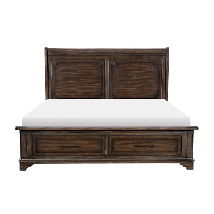 Boone (3) Queen Platform Bed with Footboard Storage image