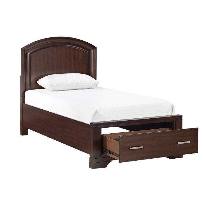 1520CHT-1*-Youth (3) Twin Platform Bed with Footboard Storage