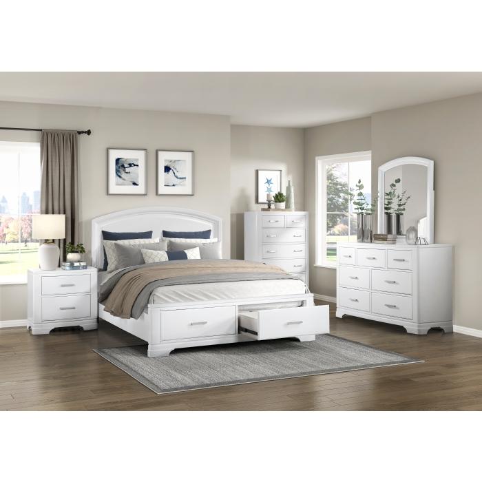 1520WHK-1EK*-Bedroom (3) Eastern King Platform Bed with Footboard Storage