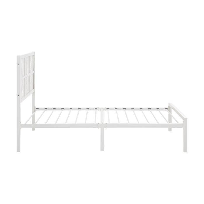 1635WHT-1-Youth Twin Platform Bed