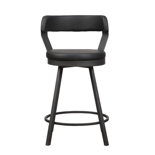 5566-24BK - Swivel Counter Height Chair, Black image