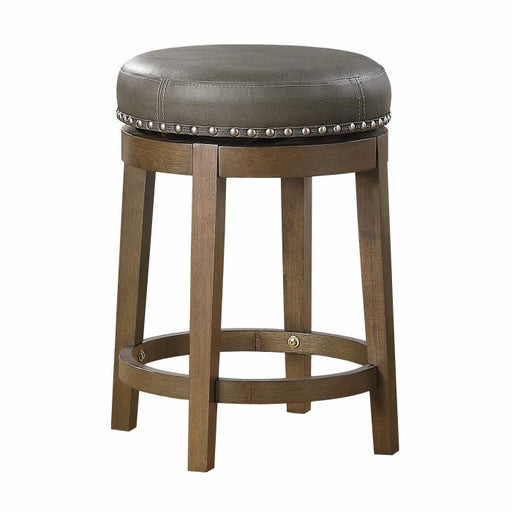 5681GRY-24 - Round Swivel Counter Height Stool, Gray image