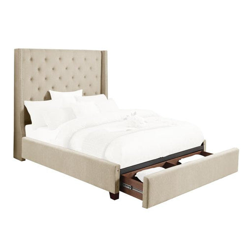 5877BE-1DW* - (3)Queen Platform Bed with Storage Footboard image