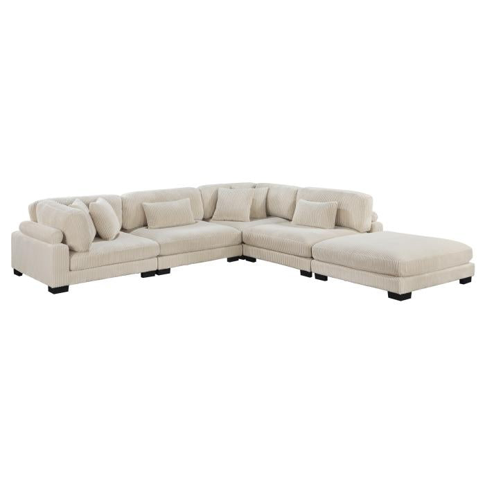 8555BE*5OT - (5)5-Piece Modular Sectional with Ottoman image
