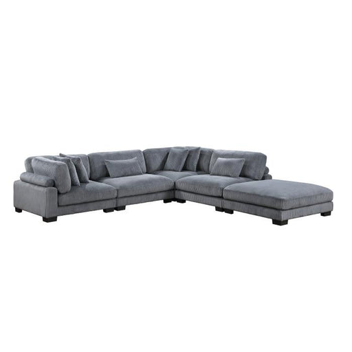 8555GY*5OT - (5)5-Piece Modular Sectional with Ottoman image