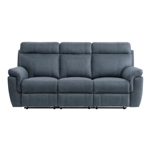 9301BUE-3 - Double Reclining Sofa with Center Drop-Down Cup Holders image