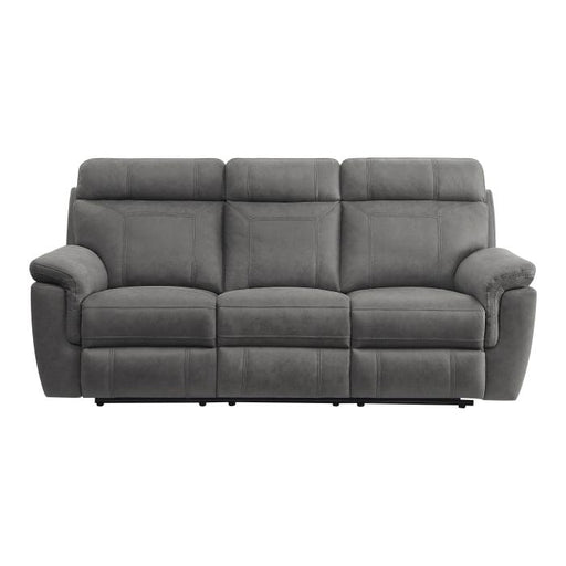 9301GRY-3 - Double Reclining Sofa with Center Drop-Down Cup Holders image