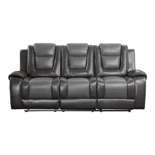 9470GY-3 - Double Reclining Sofa with Center Drop-Down Cup Holders image