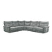 9509DG*6LRRRPWH - (6)6-Piece Modular Power Reclining Sectional with Power Headrests and USB Ports image