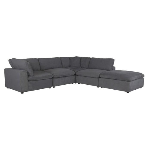 9546GY*5OT - (5)5-Piece Modular Sectional with Ottoman image