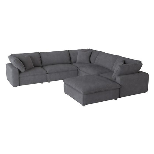 9546GY*6OT - (6)6-Piece Modular Sectional with Ottoman image