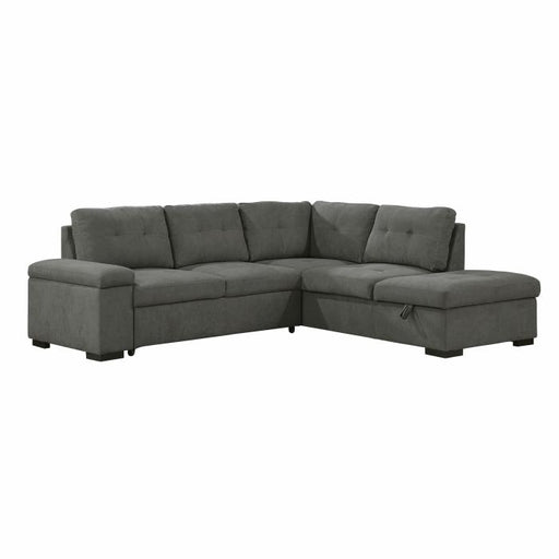 9390DG*22LRC - (2)2-Piece Sectional with Pull-out Bed and Right Chaise with Storage Ottoman image