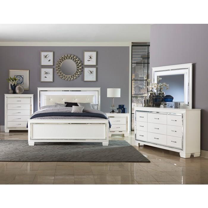 Allura (3)California King Bed, LED Lighting