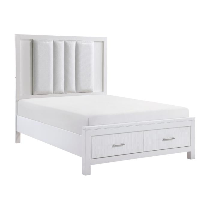 Prism (3) Eastern King Platform Bed with Footboard Storage