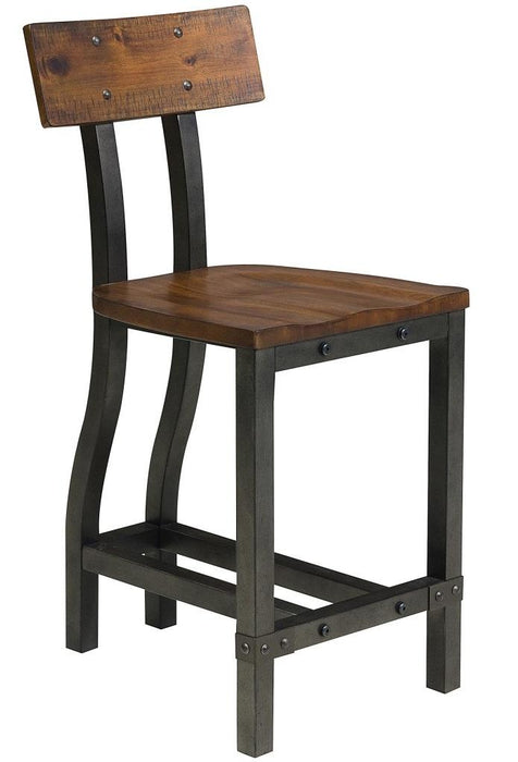 Holverson Counter Height Chair in Rustic Brown (Set of 2)