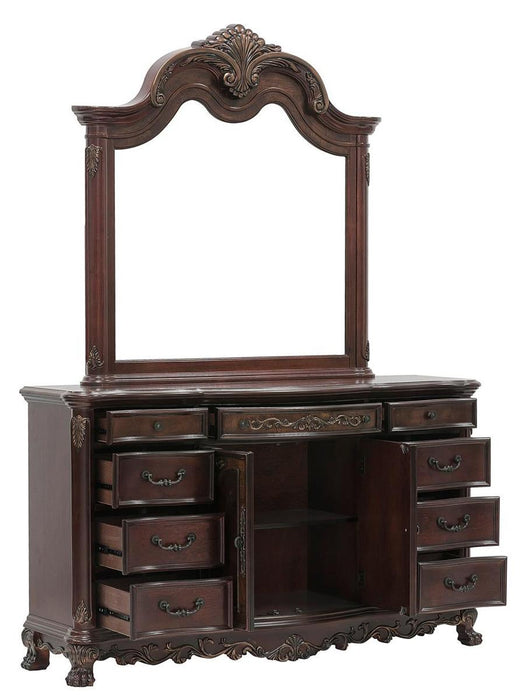 Deryn Park 9 Drawer Dresser in Cherry 2243-5