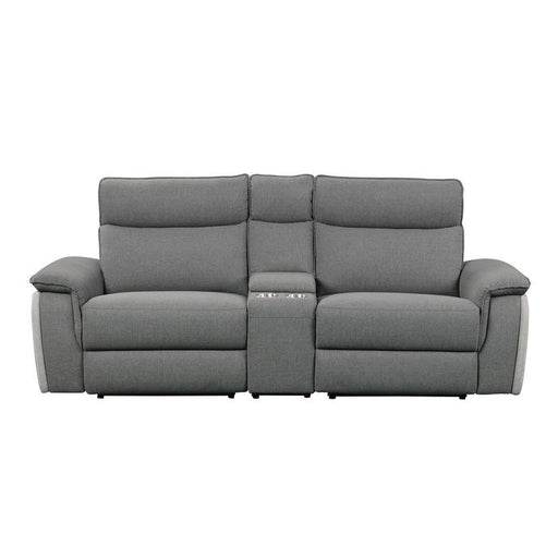 8259DG-2CNPWH - (3)Power Double Reclining Love Seat with Center Console and Power Headrests image