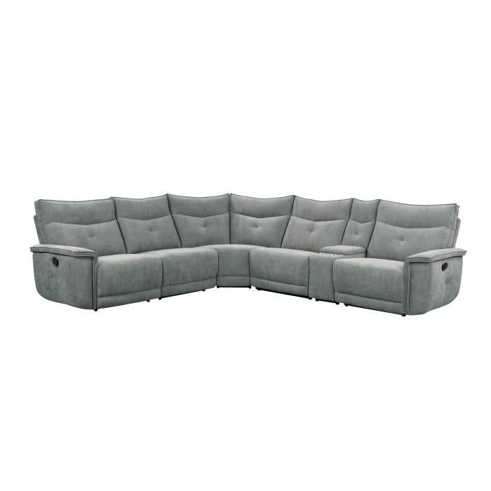 9509DG6LRRR - (6)6-Piece Modular Reclining Sectional image