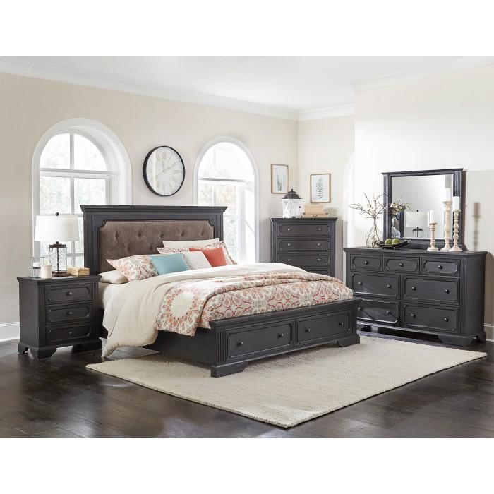 Bolingbrook (3)California King Platform Bed with Footboard Storage