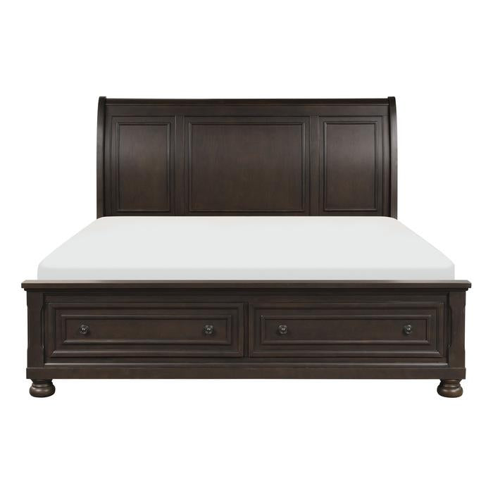 Begonia Queen Platform Bed in Gray 1718GY-1