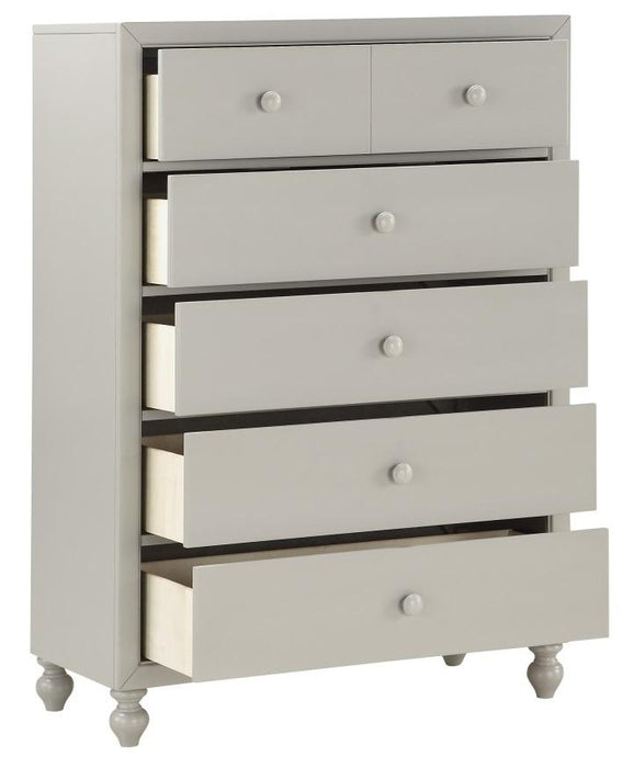 Wellsummer 5 Drawer Chest in Gray 1803GY-9