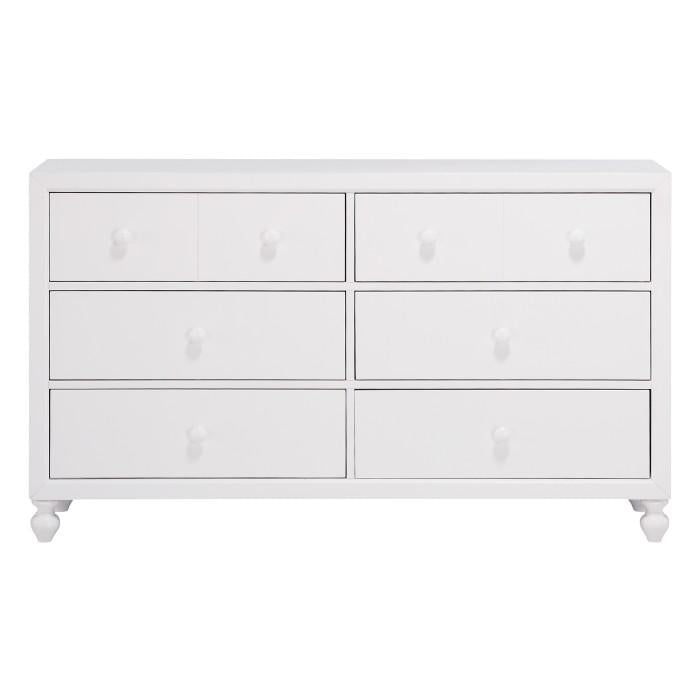 Wellsummer 6 Drawer Dresser in White 1803W-5 image