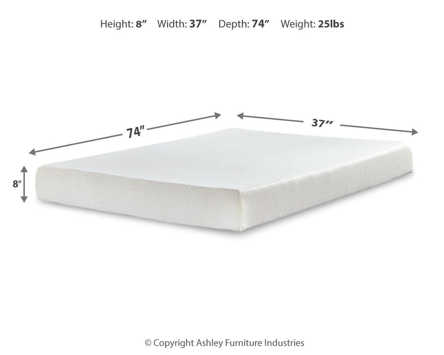 Chime 8 Inch Memory Foam Mattress in a Box - Valley Furniture (Rohnert Park, CA)