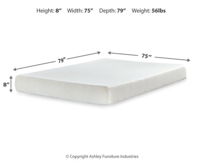 Chime 8 Inch Memory Foam Mattress in a Box - Valley Furniture (Rohnert Park, CA)